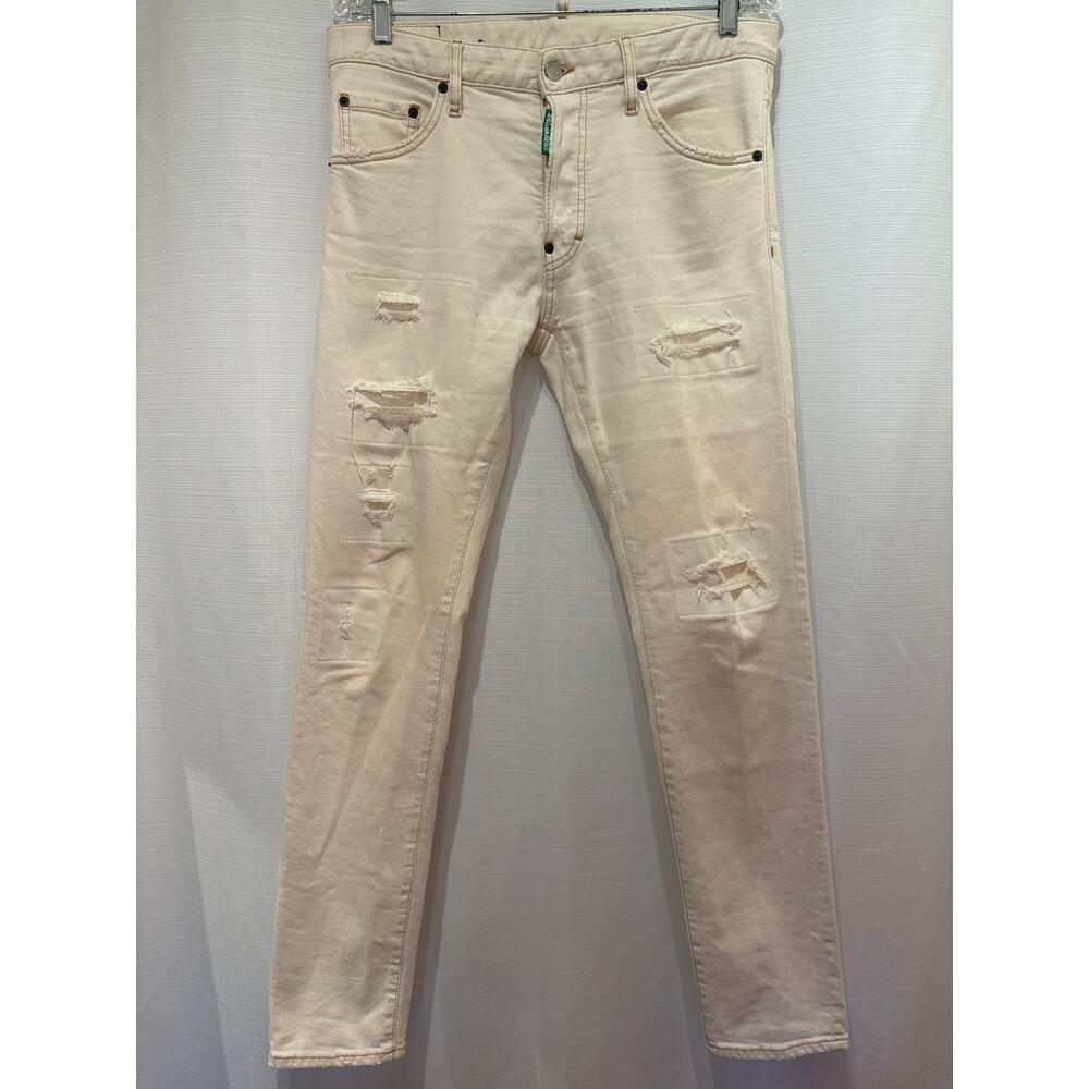 DSQUARED2 *Rare* One Life One Planet Eco Washed Men’s Distressed Jeans IT46 30US